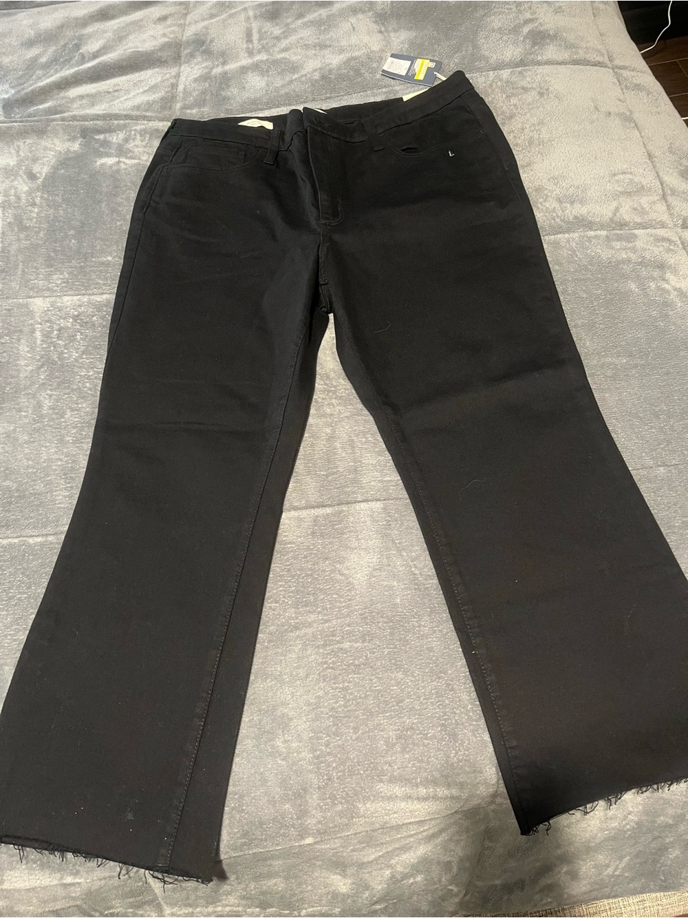 Target Black Cropped Flare Jeans